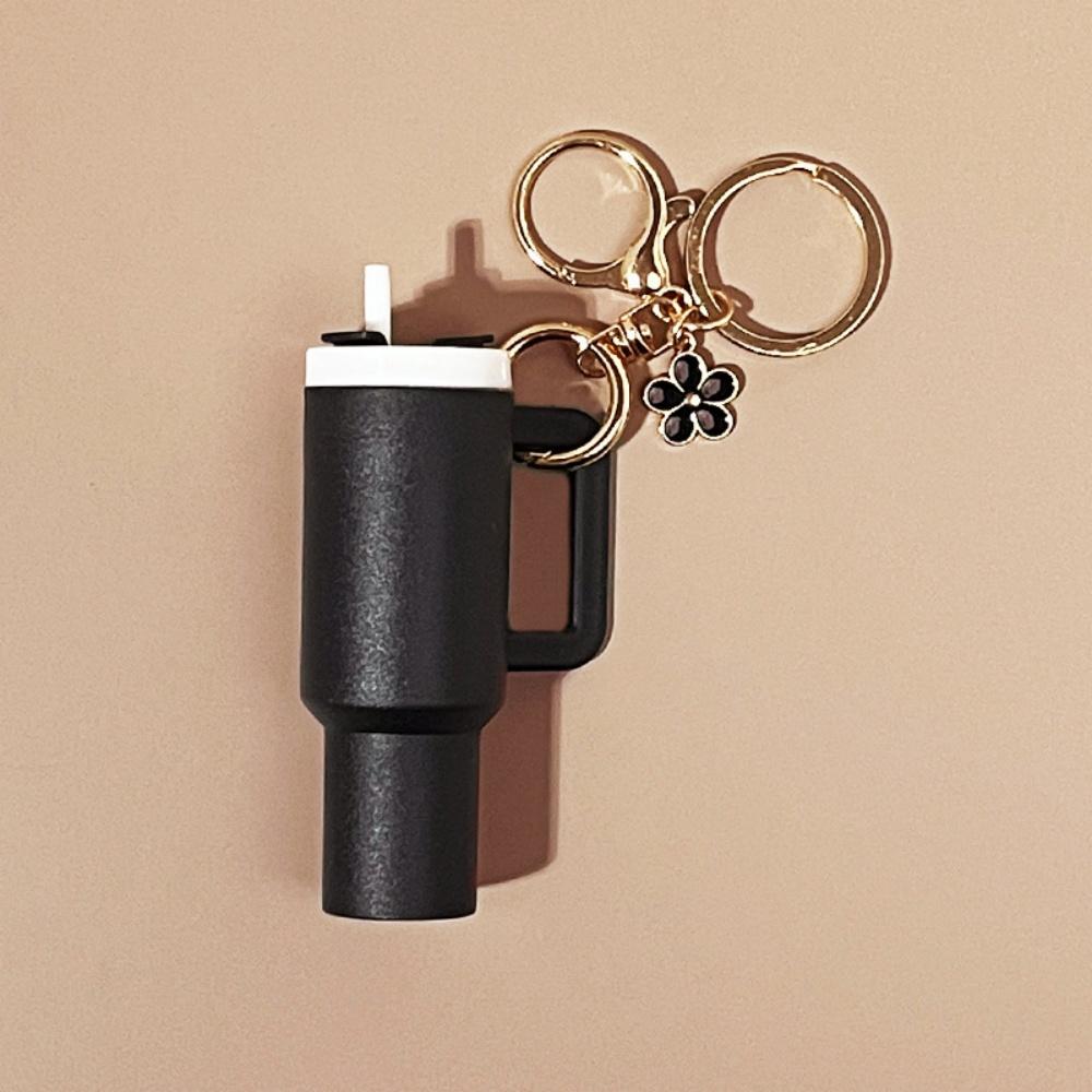Mini Cup Keychains for Stanley Cup Accessories Cute Tumbler Lip Balm Storage Box Women Purse Backpack Decor Holder Ornaments