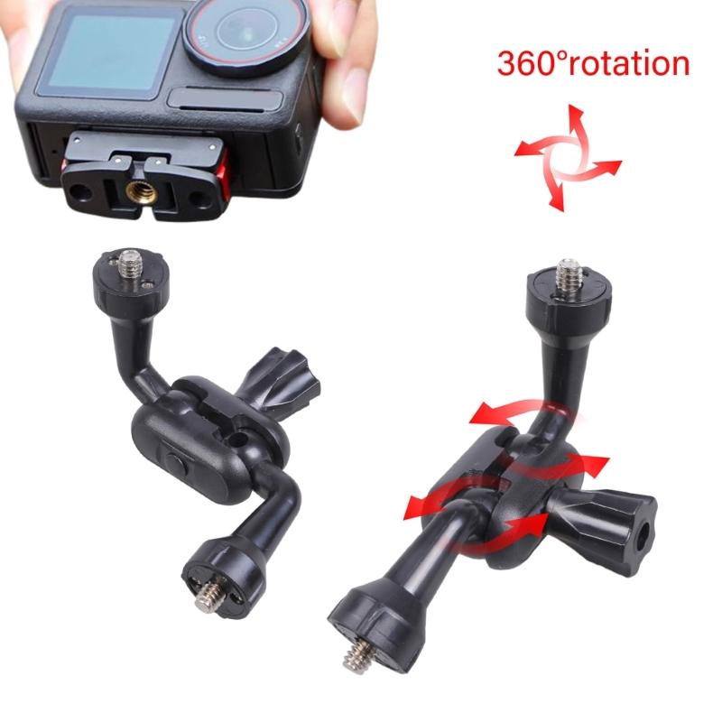 Adjustable 12cm 1/4 Male Screw Rod With 360 Rotating For Camera Mounts Tripods Microphone Holders Photography Accessory