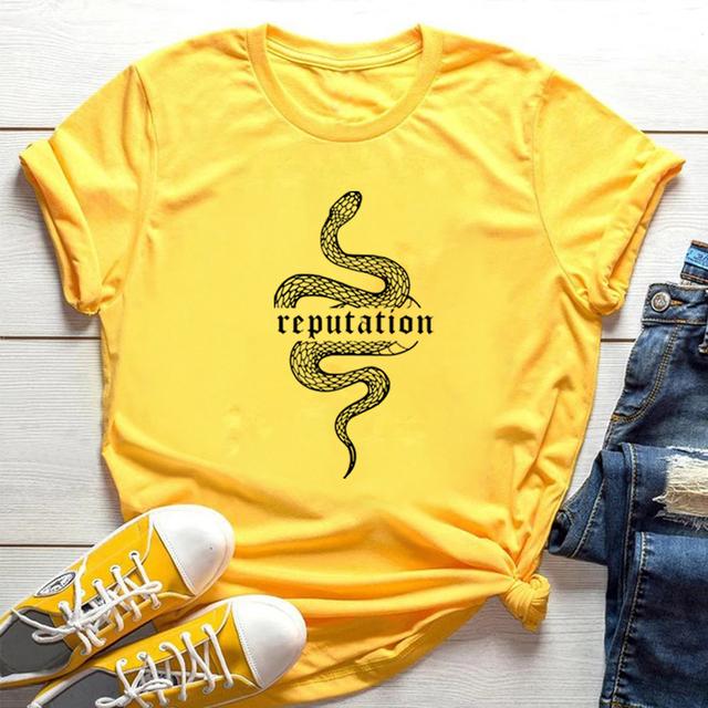 Reputation Snake T Shirt Look What You Made Me Do Shirt  Women Clothes Goth Tshirt Unisex Vintage Shirt Snake Graphic Tees