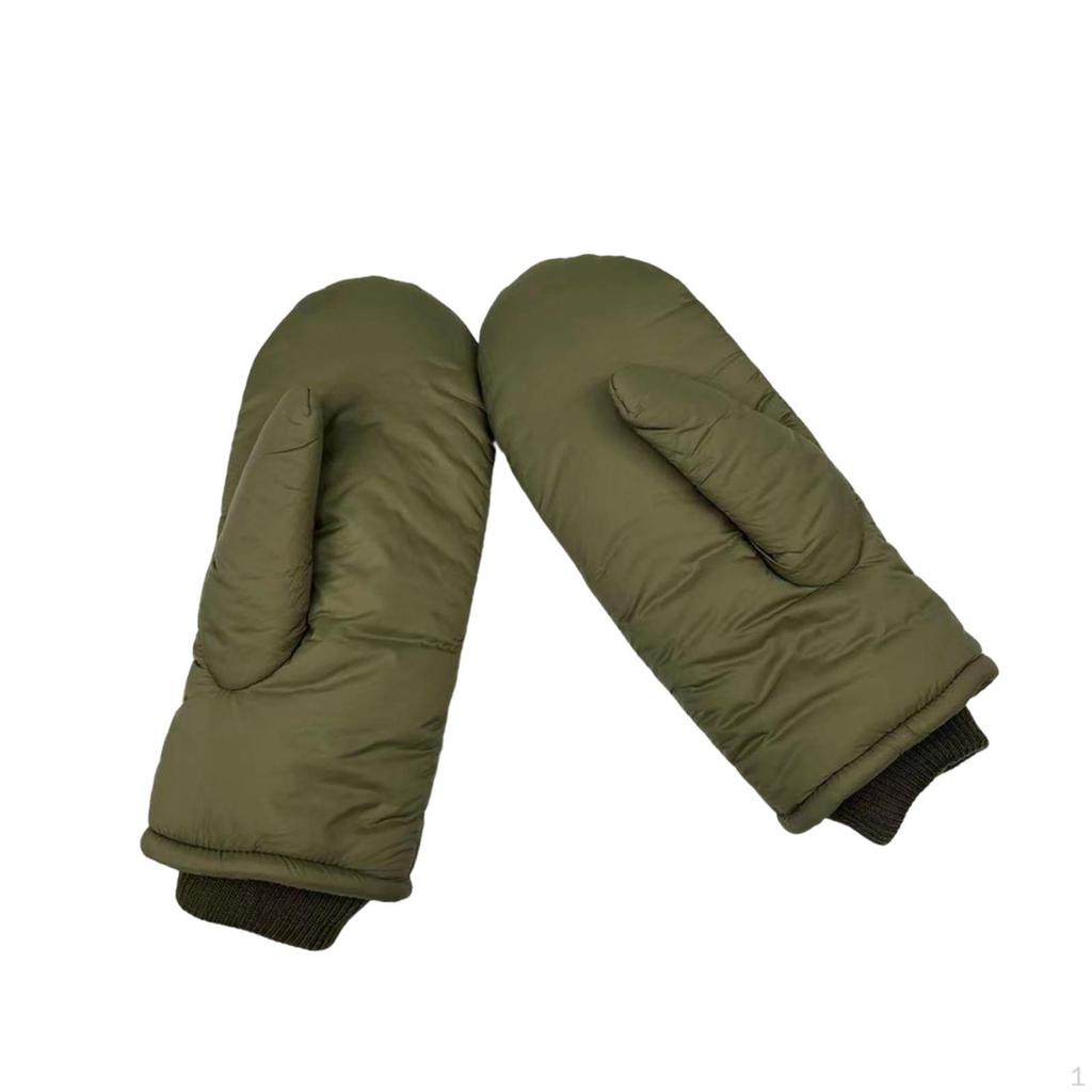 Down Mittens Cold Weather Thermal Gloves Outdoor Warm Thick Material Hand Protection