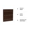 Деревянный брелок премиум-класса, настенный подвесной брелок для ключей, 21 крючок (коричневый)