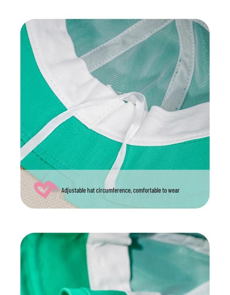 Милая панама рыбака в японском стиле с лягушкой - Большая голова Летняя защита от солнца