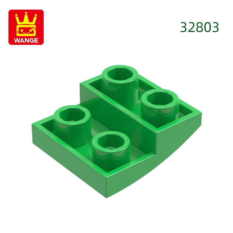 Нетоксичный 150 шт./лот 32803 Наклонный изогнутый 2x2x2/3 Строительный блок Moc Цветные аксессуары Совместимы с Brick DIY Детская игрушка
