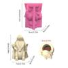 Rabbit and Girl Silicone Mold for DIY Flower Pots Reusable Pen Holder Epoxy Casting Molds Home Ornament Resin Molds
