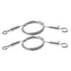 Adjustable 304 Stainless Steel Picture Hanging Wire with Double Hook for Lighting Suspension - 2PCS Pack