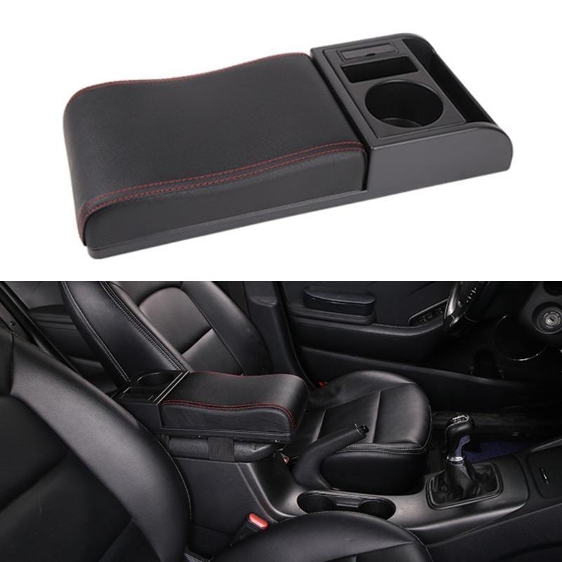 XA6H Car Armrest Cushion Pad Center Console Box Cover Elbow Bracket With Cup Holder
