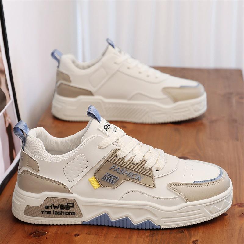 Мода 2024 Летняя Модная Обувь Кожаная Вставка Спортивная Мужская Обувь Толстая Подошва Увеличение Сетчатая Поверхность Дышащая Повседневная Обувь для Скейтборда