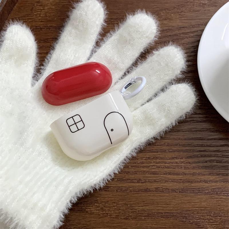 Minimalist line house puppy pendant for AirPods 1 /1 earphone protective case 1pro second and third generation new models