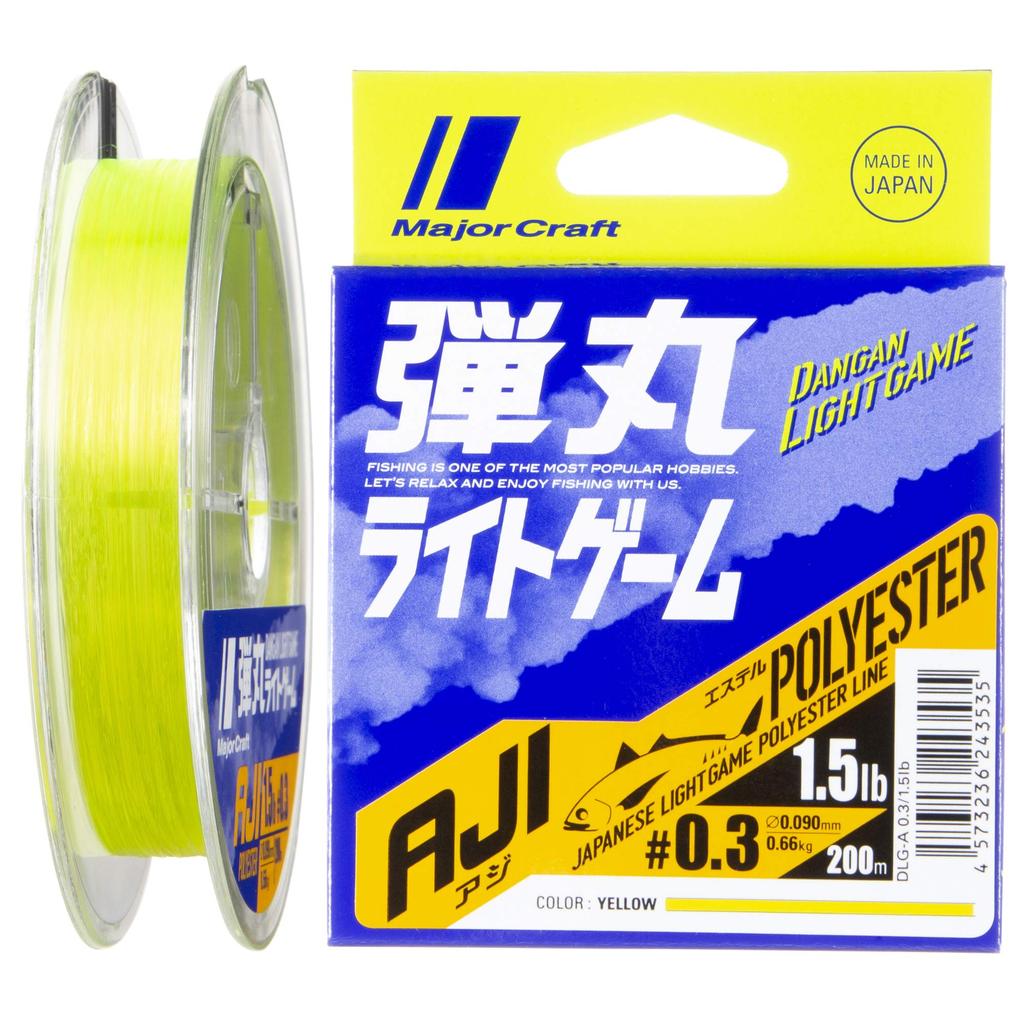 Major Craft Bullet Fluorolite AJI Game DLG-A (Ester) Line, 0.3/1.5lb