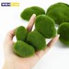 10 шт. имитация камня мха искусственный мох камни шары поддельные зеленые растения для домашнего сада цветочный горшок украшение творческие поделки