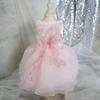 White Dog Wedding Dress Organza Princess Dresses Chihuahua Luxury Dog Clothes  Cat