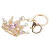 Брелок со стразами в форме короны, блестящий, изысканный дизайн, брелок для автомобиля, подвеска, сумка, орнамент, розовый