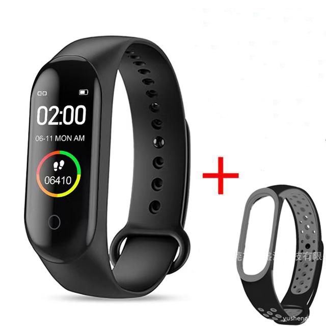 Водонепроницаемый M4 Смарт-часы Браслет Монитор артериального давления и сердечного ритма Смарт-браслет Фитнес-трекер Браслет для Android IOS