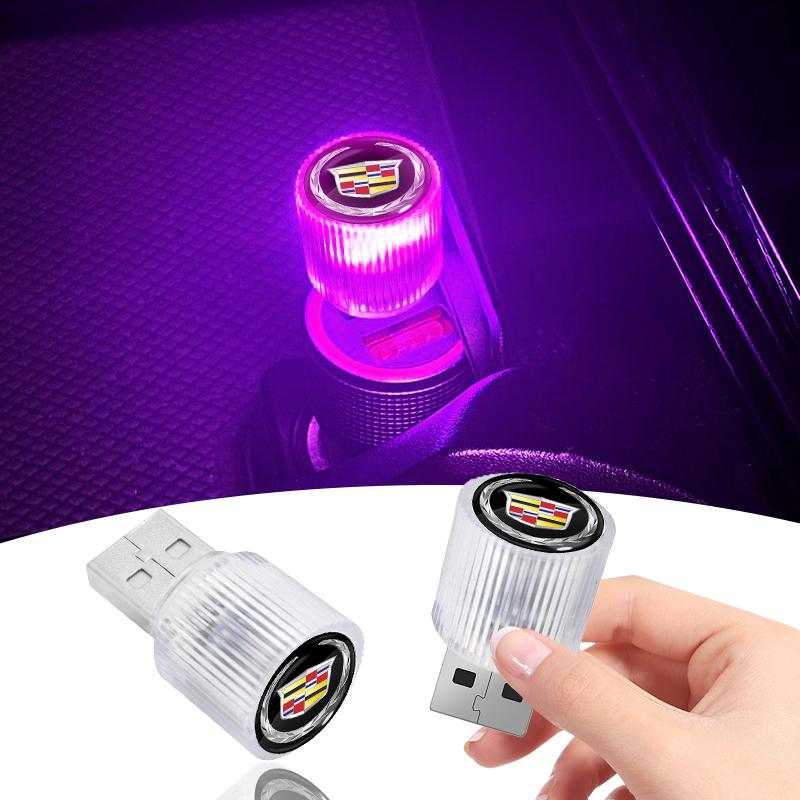 Mini USB LED Car Light Auto Interior Atmosphere Light for Cadillac SRX Escalade CTS BLS ATS DTS XTS SLS XLR V Deville CT5AU7