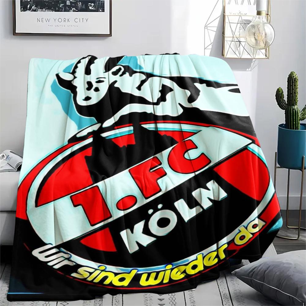 1pc FC KÖLN Print Flannel Blanket, High quality Comfortable for All Seasons, Home Decor, Warmth and Comfort, Perfect for Christmas Gifts51