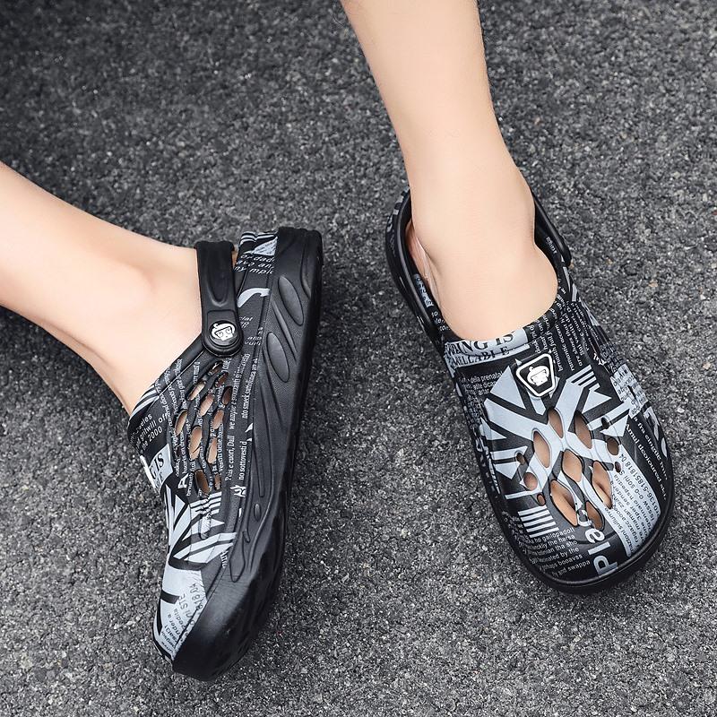 Мужские сандалии Легкие сандалии из ЭВА, повседневные тапочки, летние женские разноцветные туфли для плавания для пляжа