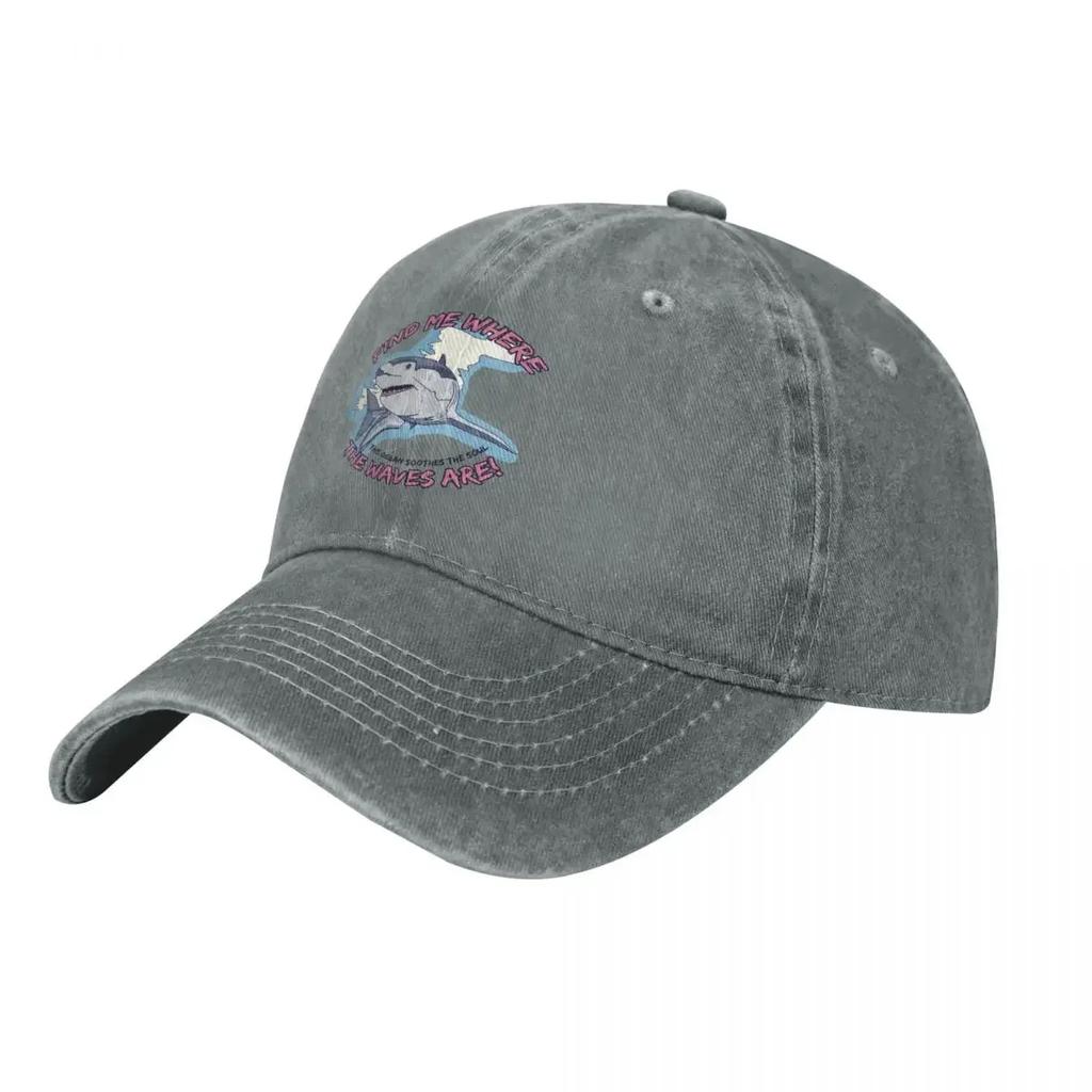 Jaws 1975 Movie demin Cap Durable for All Seasons Summer Hat Mens Baseball Cap
