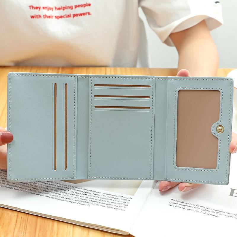 Women Wallets 4 Color Money Bags Short Cute Small Purse Women's Student Card Holder Girl ID Bag  Card Holder Coin Purse