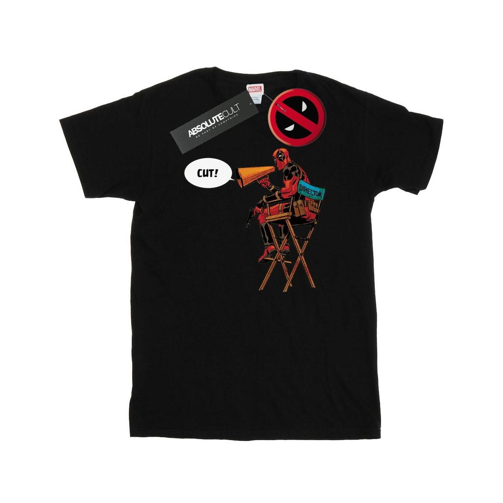 Marvel Mens Deadpool DirectorÂ´s Chair T-Shirt