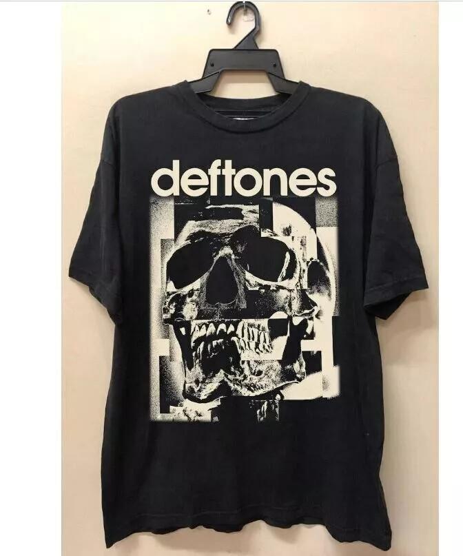 Футболка Deftones Clothing, Череп 90-х Deftones Винтажная Графическая Унисекс Футболка Унисекс Футболка