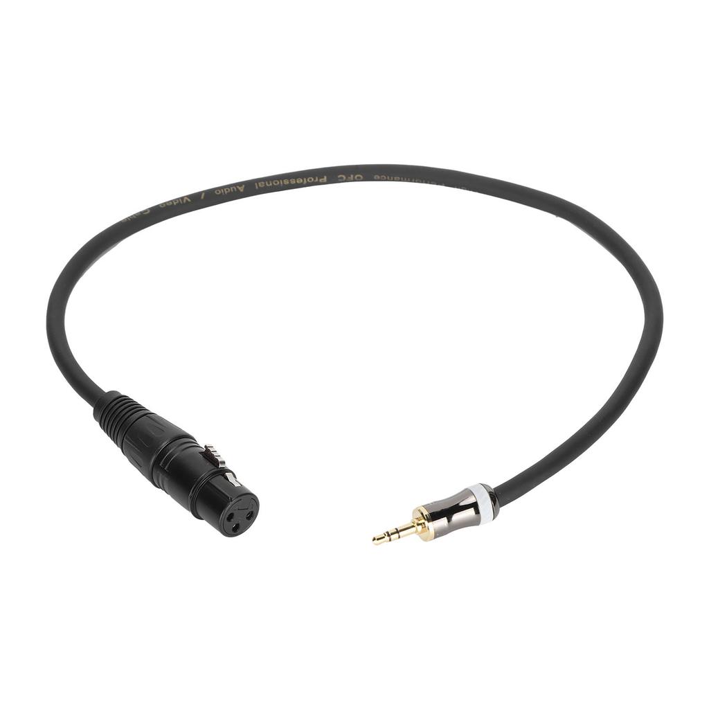 JORINDO XLR Female to 3.5mm 1 8in Male Microphone Cable Balanced Signal Interconnection CordJD6025‑0.5m 1.6ft