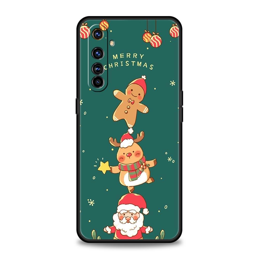 Чехол для телефона для Realme 12 11 10 9 8 5G 7 6 GT5 GT3 GT2 Pro Plus C21 C11 C25 C35 GT Neo 2 3 3T 5 Чехол Рождественский Санта-Клаус