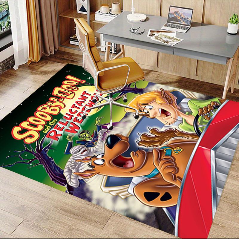1pc Scoobydoo Werewolf Mystery Carpet for Playroom Bedroom Living Room Sofa Home Decor,kids Game Area Rug Non-slip Floor Mat Y826106