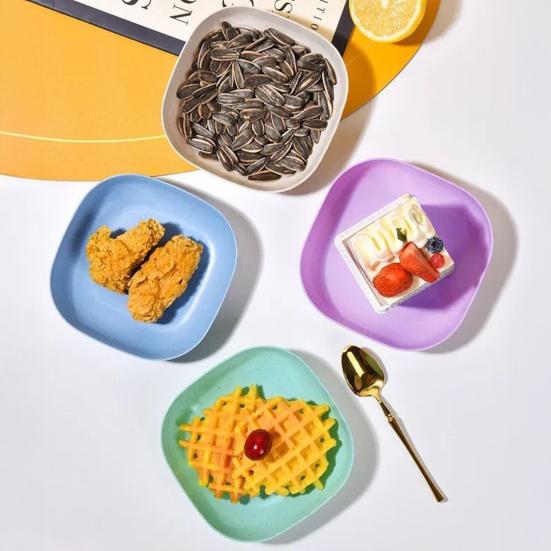 10шт. Тарелка для плевка костей с подставкой, пластиковый поднос для закусок и конфет