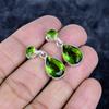 Peridot Gemstone Handmade 925 Sterling Silver Jewelry Earring 1.18" MM-3486