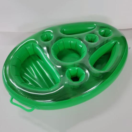 Плавающий держатель для напитков премиум-класса для бассейна, экологически чистый, вместительный, с несколькими отсеками, водонепроницаемые аксессуары для гидромассажной ванны