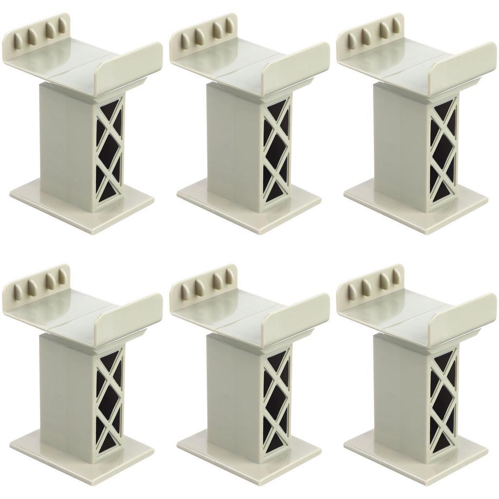 6 шт. железнодорожный мост, пирс, трек, железнодорожные аксессуары, многоуровневые опоры, высокие