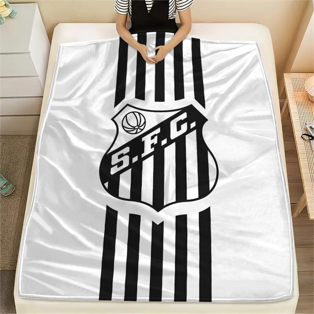 Santos FC Flannel Blanket, High quality Comfortable for All Seasons, Home Decor, Warmth and Comfort