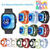 ТПУ чехол+ Силиконовый ремешок для Huawei Watch Fit 4 /Fit4 Pro Защитная крышка Бампер Корпус Часы Ремешок Замена