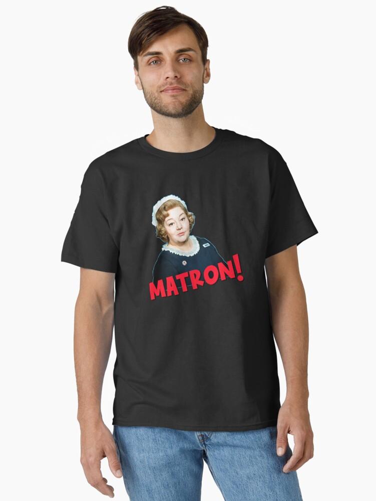 Barbara Vintage Style CARRY ON Art - MATRON! Hatti Jaques Classic T-Shirt