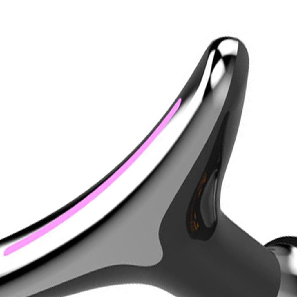 Neck Lifting Massager Colorful Lights Improve Absorption Neck Skin Tightening Device Black