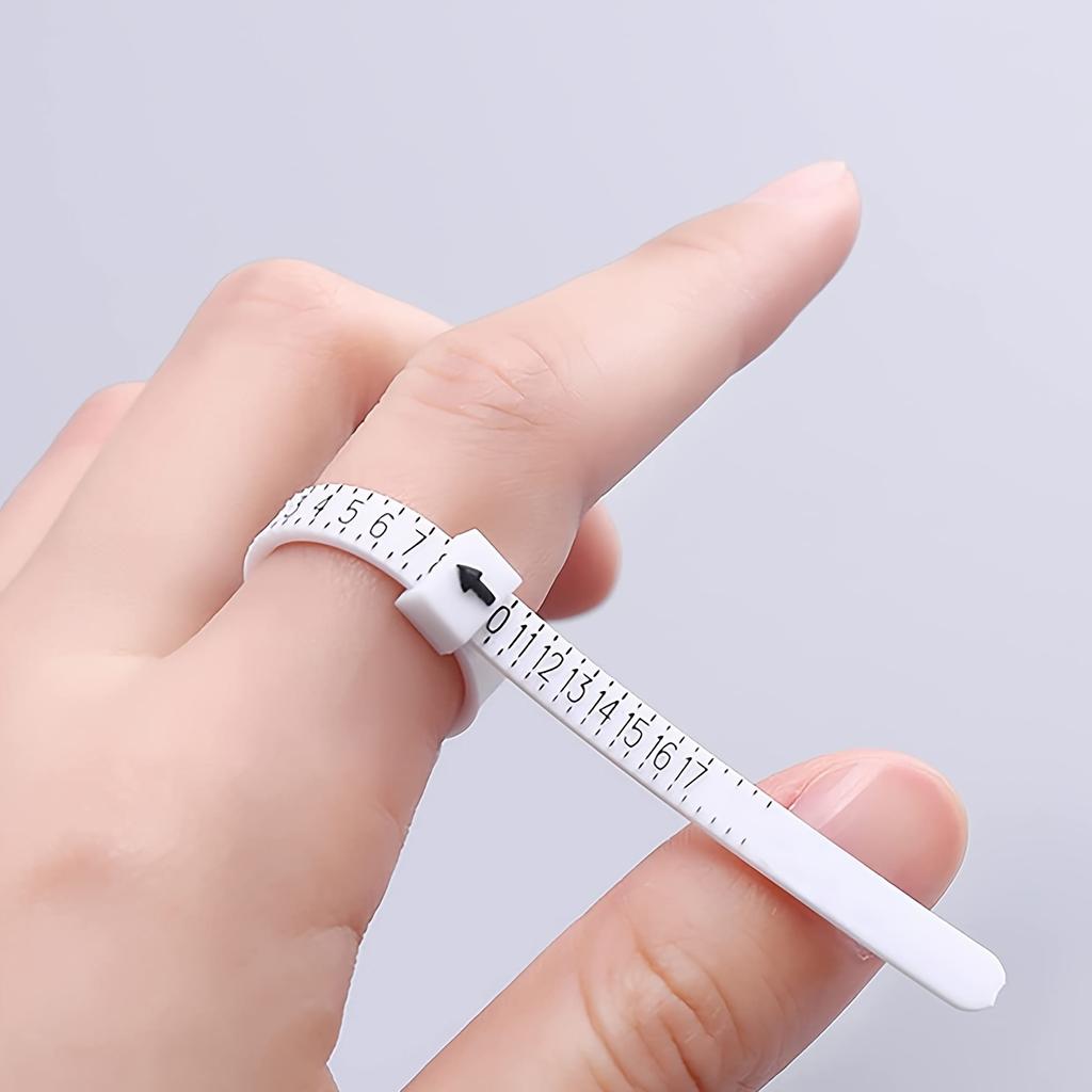 1pc Ring Sizer, Sizer Measuring Tool, Reusable Finger Size Measuring Tape, Jewelry Sizing Tool 1-17 Rings Size