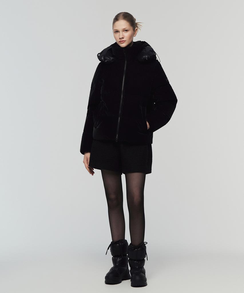 DUVETICA Torissa Velvet (Light Black) (Women'S Down Jumper)