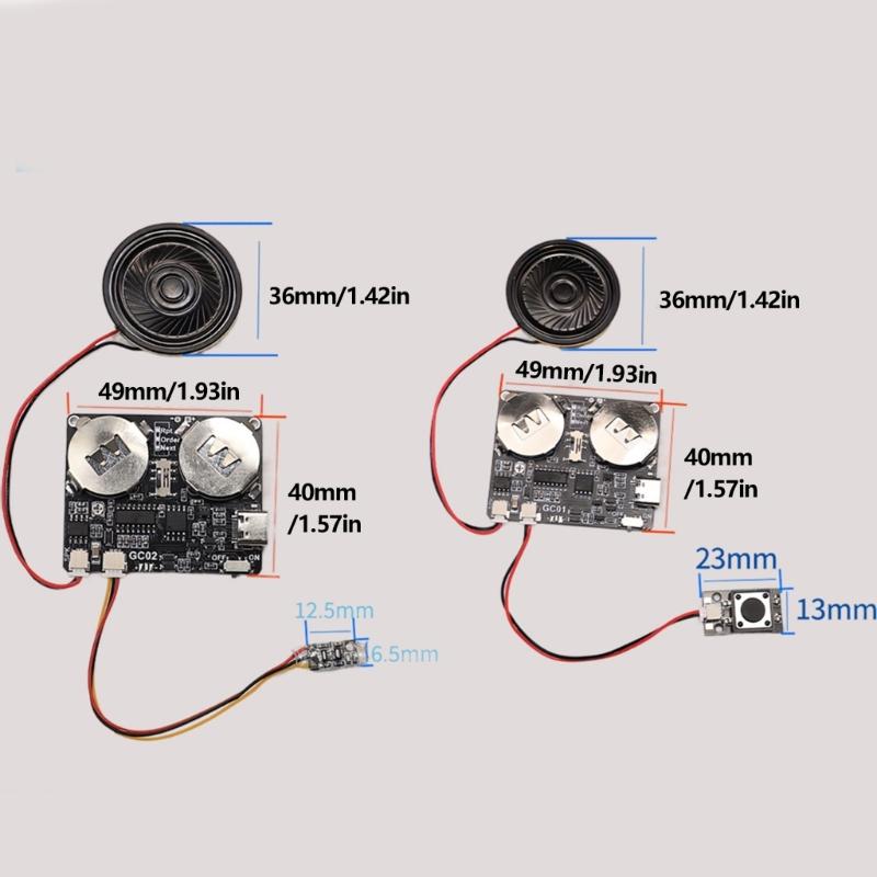 8MB Memory Magnetic Control Switcher Voice Recording Module Downloadable Sound Module Adjustable For Creative Projects