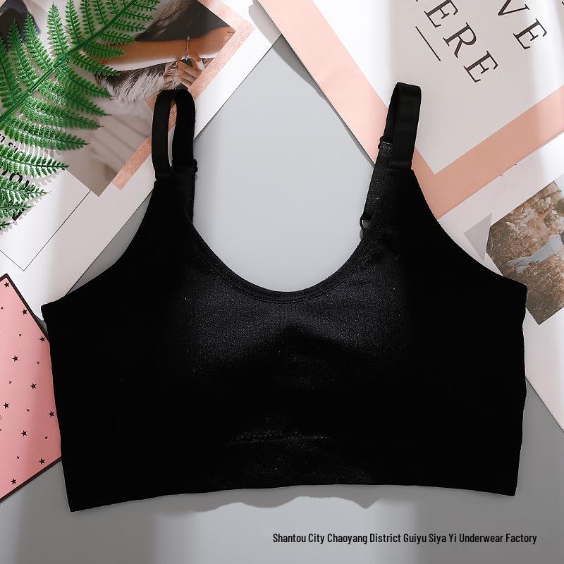 Seamless Ribbed Bandeau Tube Top with Adjustable Straps - Wirefree Strapless Sports Bra for Women
