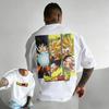Dragon Ball Z Trendy Hot Items Retro TShirt Oversized Unisex Kids Harajuku Style Sports Tee with Vegeta Comic Print Y2k