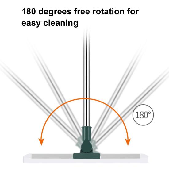 Yousheng Silicone Floor Scraper Stainless Steel Retractable Handle Bathroom Wiper Broom Tile Floor Cleaning Tools