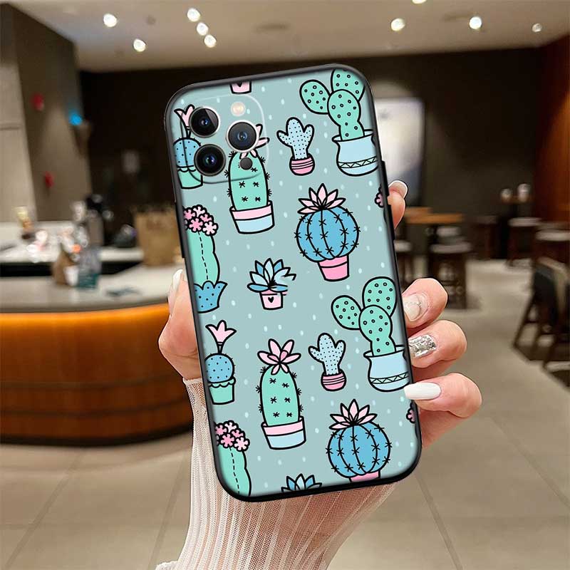 RE63 Чехол для телефона с акварельными кактусами и суккулентами для Samsung Galaxy S20 S21 S22 Ultra FE + Plus A21S A22 A24 A25 A26 A30 A30S A31