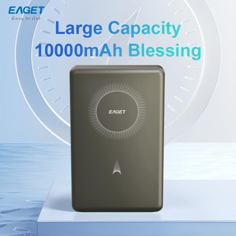 10000mAh Fast Wireless Power Bank 22.5 W Wireless Charging Suitable for Apple 15Pro/ 14Max/ 13/ 12 And Android Mobile Phone (USB/ Type-C)