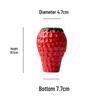 Strawberry Ceramic Vase for Fresh or Dried Flowers - Elegant Home Decor & Entryway Ornament