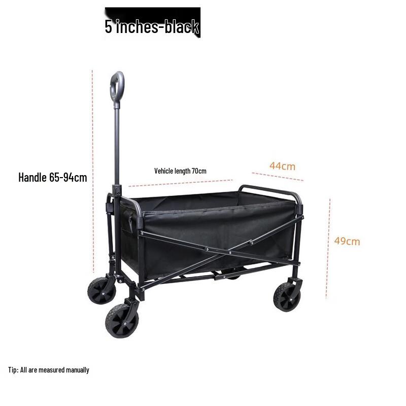 ZISIZ 5-inch Mini Foldable Outdoor Camping Cart