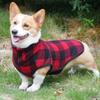 Pet Dog Cat Vest Warm English Style Plaid Winter Coat Teddy Golden Retriever Small Medium Large Breeds