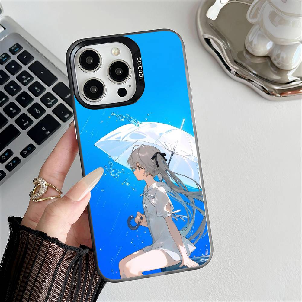 Аниме Y-Yosuga no S-Sora Чехол для телефона Apple 11 12 13 14 15 16 Pro Max Plus Защитный Позолоченный Чехол для телефона