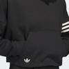 adidas Укороченная толстовка с капюшоном с принтом трилистника в полоску Originals Campus 00s, женские топы, черные IB5922