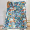Animal Flower Non-Slip Sofa Towel Cover, Double-Sided Bedspread, Jacquard Cotton Gauze, 200*230 Cm, High Quality, Four Seasons