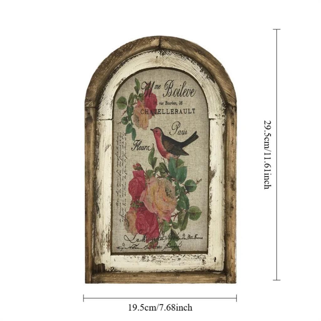 Деревенский Деревянный Винтажный Декор Стен | Фермерский Арт-Декор для Гостиной, Домашнего Офиса и Детской(12x8 дюймов, 3D с рамкой)